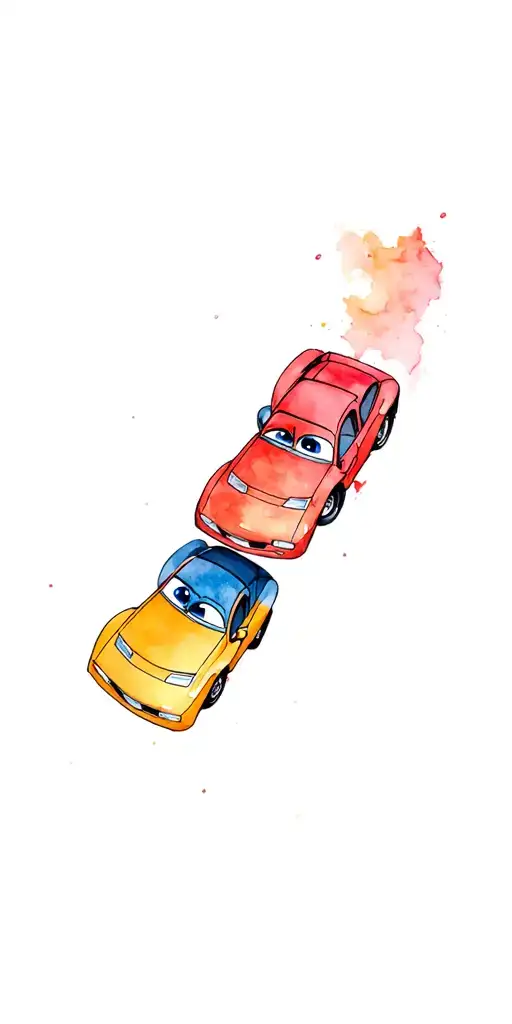 Disney Cars With Lilo And Stitch