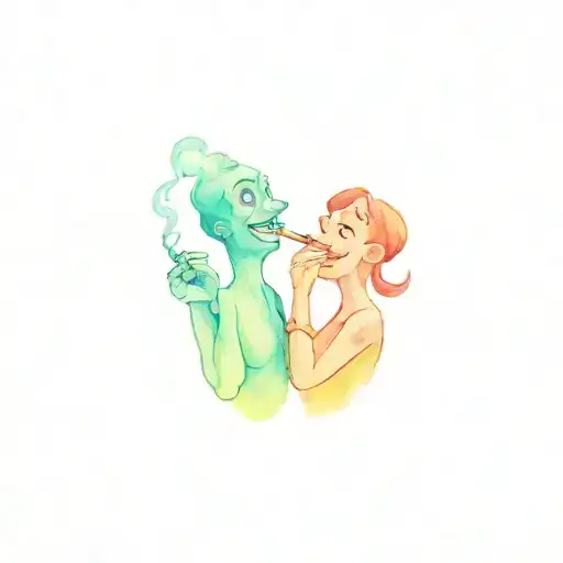 Cartoon Characters Smoking