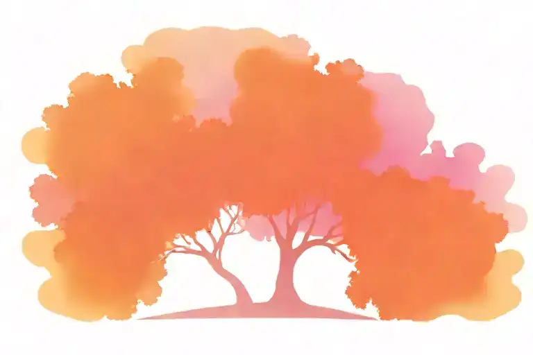 Tree Pink And Purple Souls Trying To Fend Off The Trojan