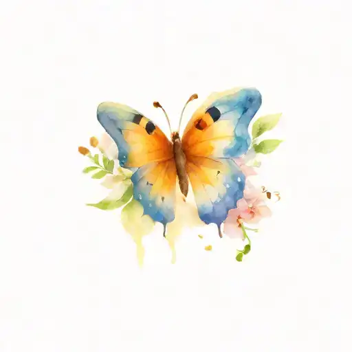 Butterfly And September Birthday Flowers And Birthday Years