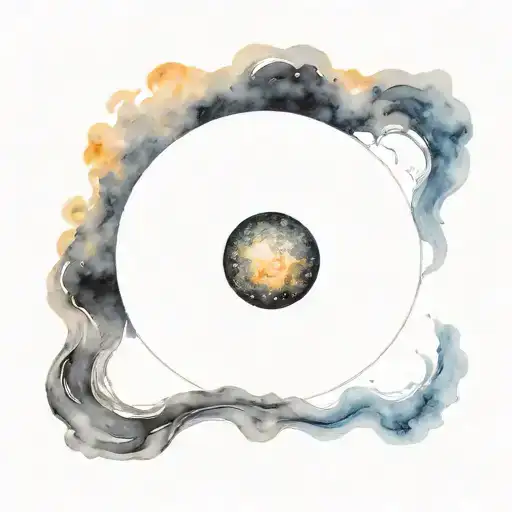 Black Hole Solar Eclipse Moon