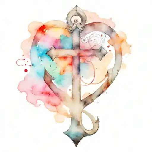 Cross Anchor Heart
