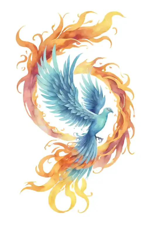 Phoenix Rising From Ashes