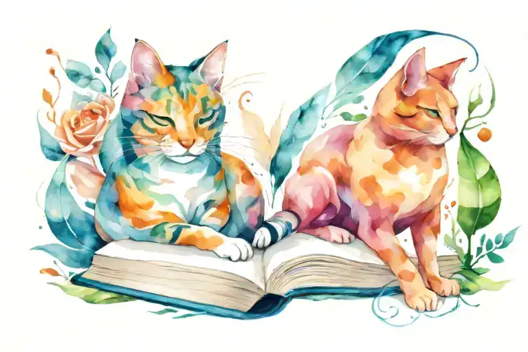 Nature Cats Books Forming The Shape