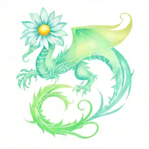 Tribal Daisy Dragon