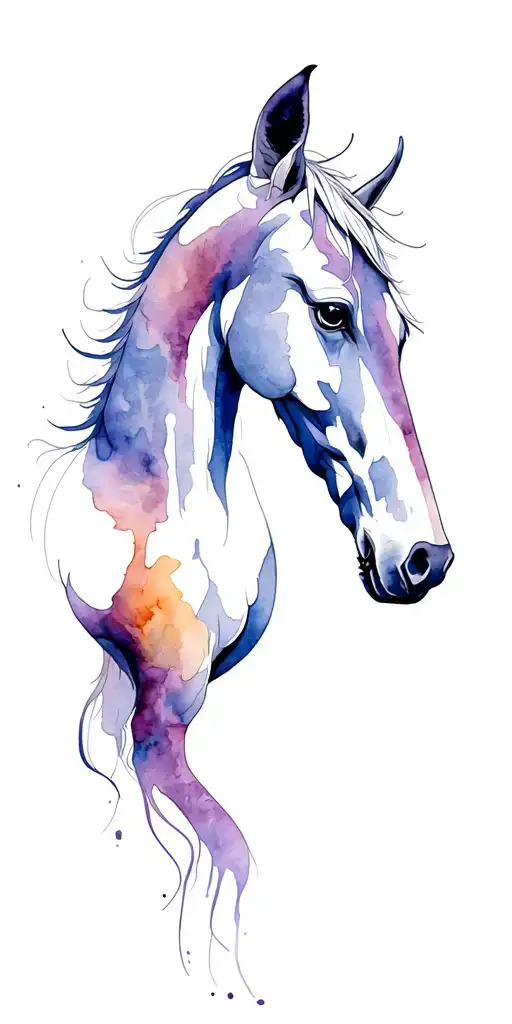 Horse Wolf Strength Perseverance Disciplined