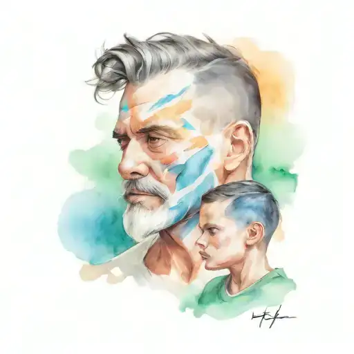 Father And Son Shaving Razor Morphing