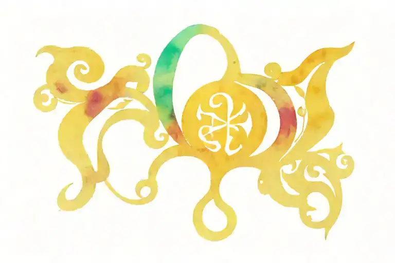 Panta Rei Symbol In A Tarot