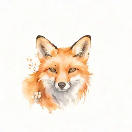 The Face Of A Smiling Fox