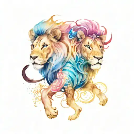 Lion And Taurus Sister