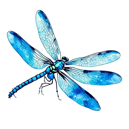 Dragonfly 3D Blue