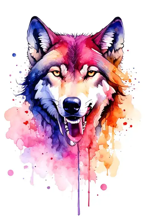 Wolf With Women In Mouth