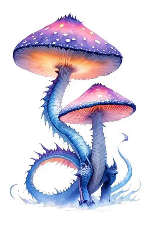 Skyrim Blackreach Dragon And Giant Glowing Mushrooms