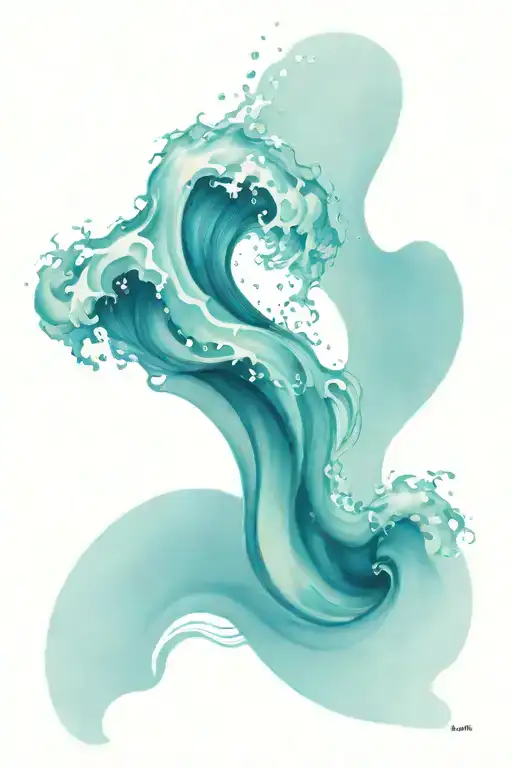 Water Wave Vertical Line