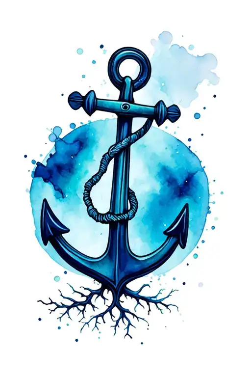 Anchor With Roots Reaching Deep