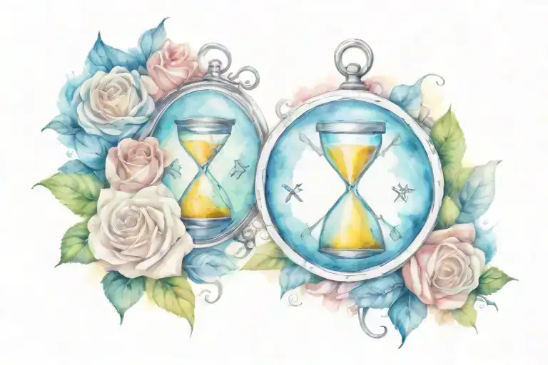 Roses Compass Hourglass
