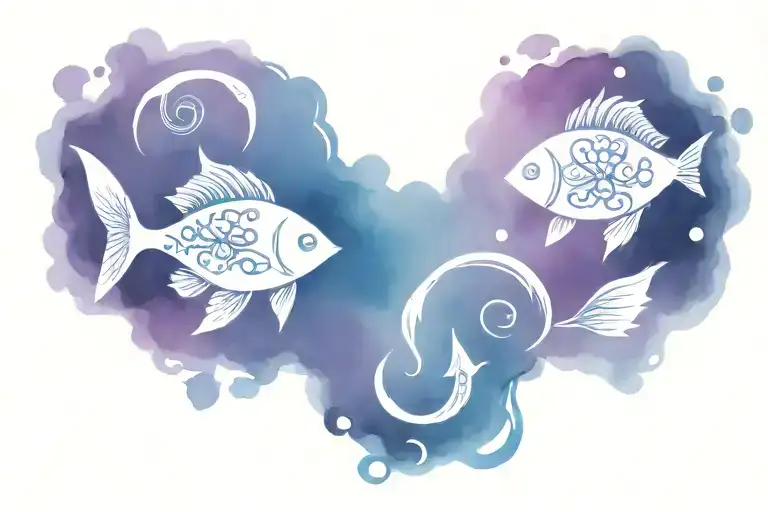 Pisces Zodiac Symbols
