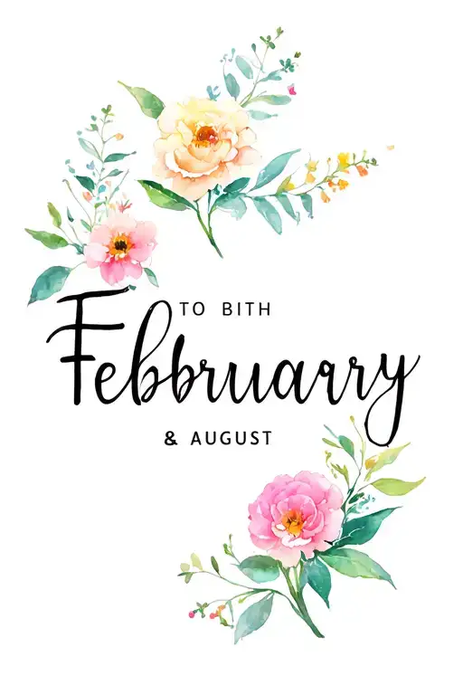 February & August Birth Flowers