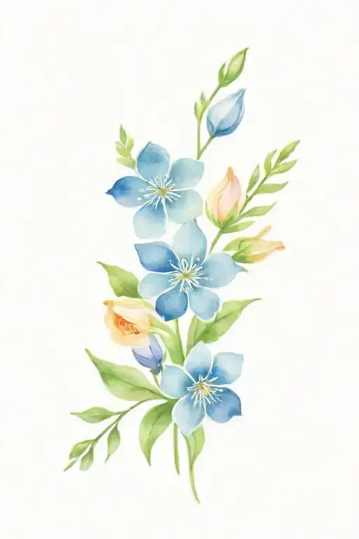 June And October Birth Flower Bouquet Small