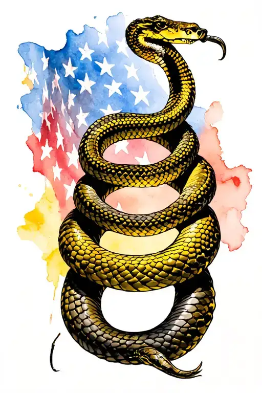 Don't Tread On Me Snake Patriot Yellow 2Nd Amendment