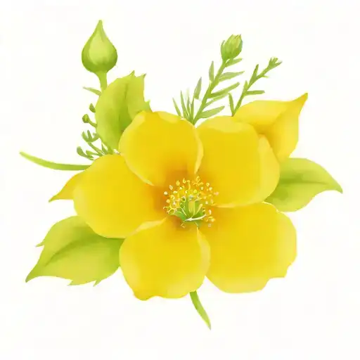 Watercolor Birth Flower June December February Birth Flower