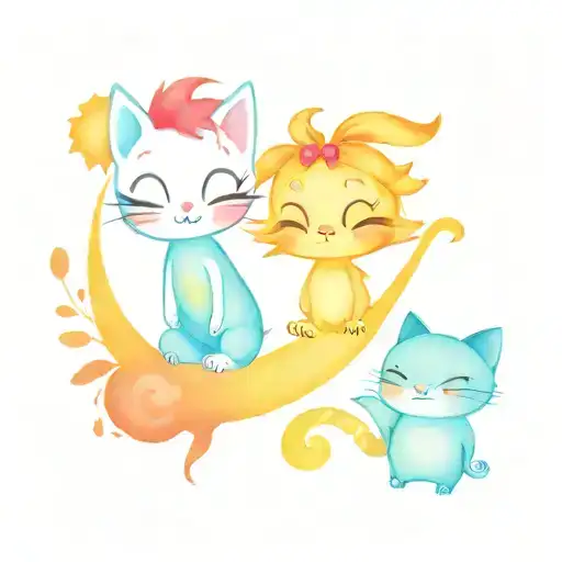 Cartoon Characters Sleeve