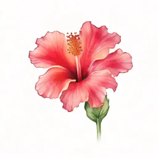 Hibiscus Without Leaf Pink