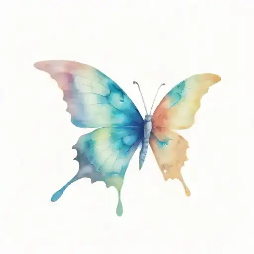 Butterfly With Skull On His Wings