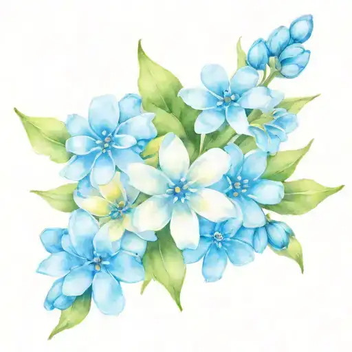 Forget Me Nots Daisy Mums Lilacs Very Subtly Included