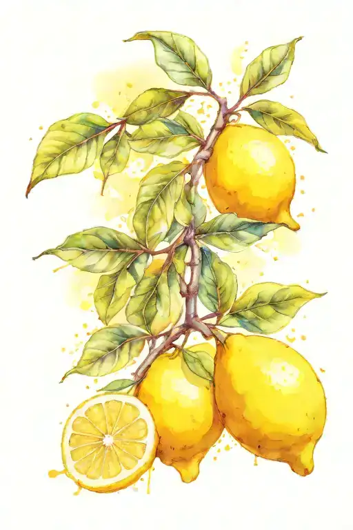 Lemon With Lemon Tree