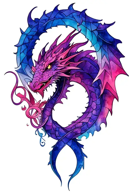 Dragon Neck Torc With Celtic Pattern