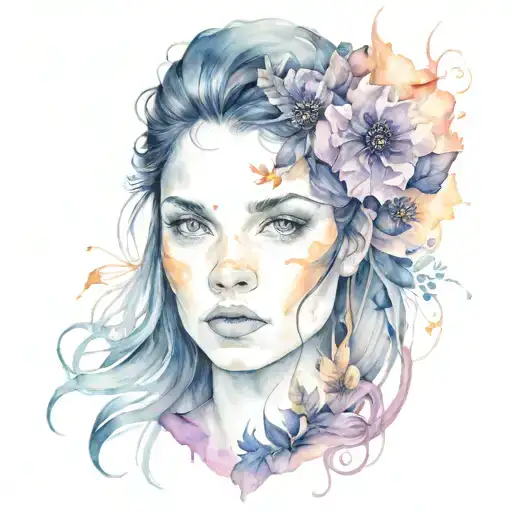 A Woman With Half The Face Is A Witch And The Other Half Is Fae