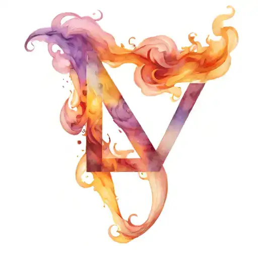 Fire In The Shape Of The Letter A