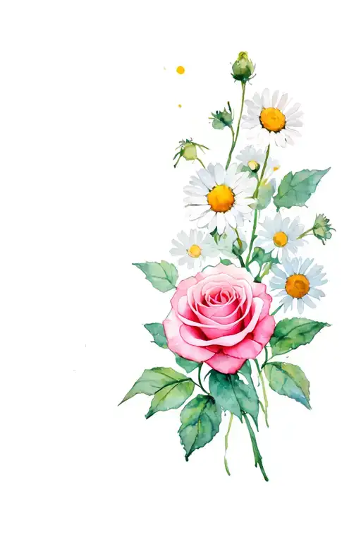 Roses And Daisies