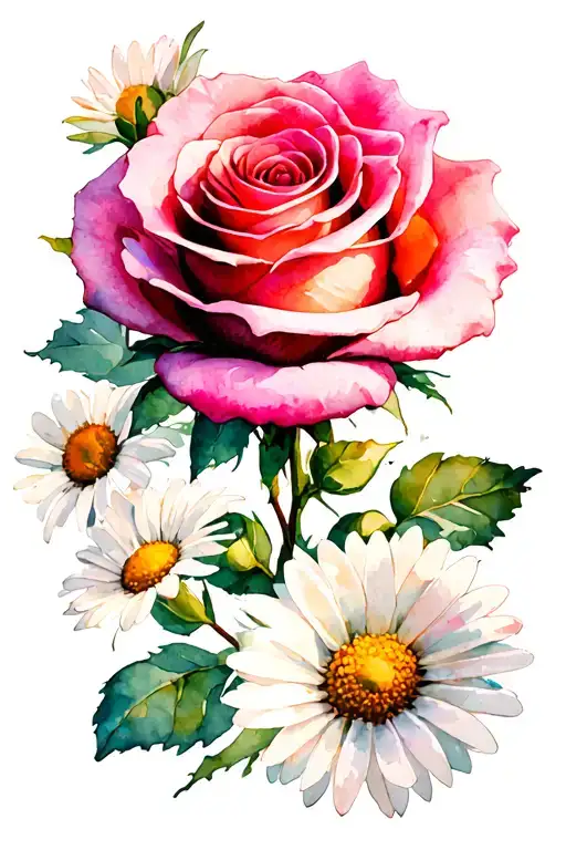 Roses And Daisies