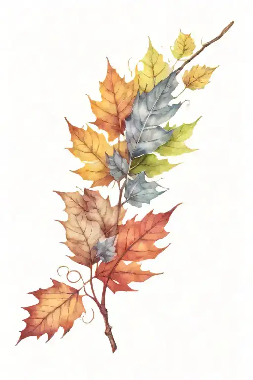 Silver Fern And Maple Leaf Intertwined