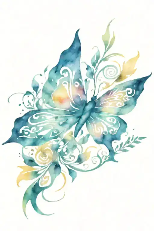 Butterfly Phoenix Flying