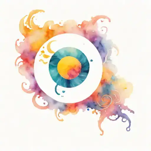 Sun And Moon Merging Together