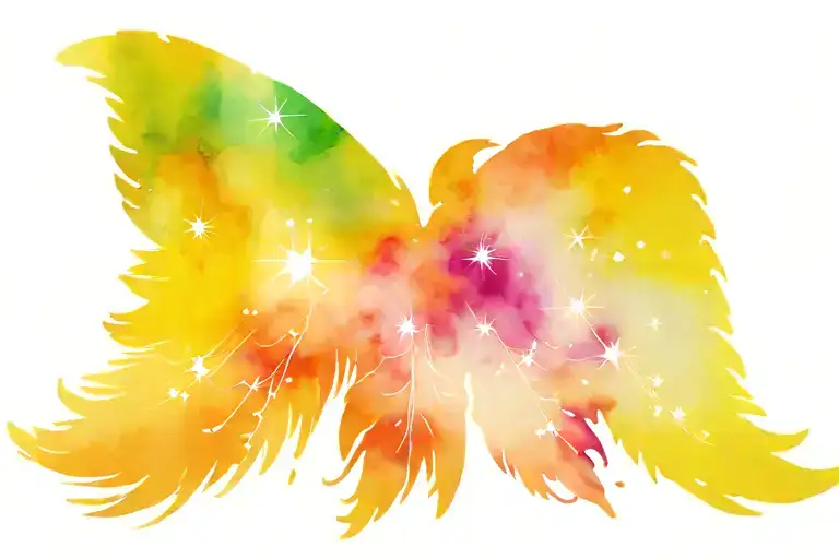 Galaxy Filled Wings