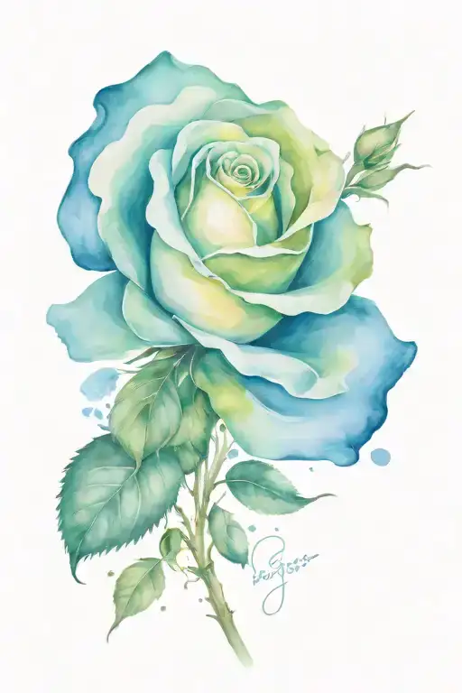 Rose With Grace Written In Stem Rose