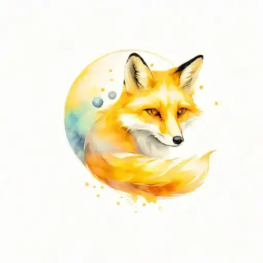 Fox Under The Planets Orbiting