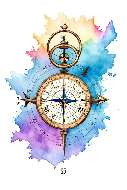 Map Clock Compass