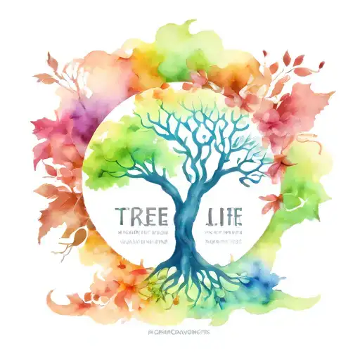 Tree Of Life In Four Seasons