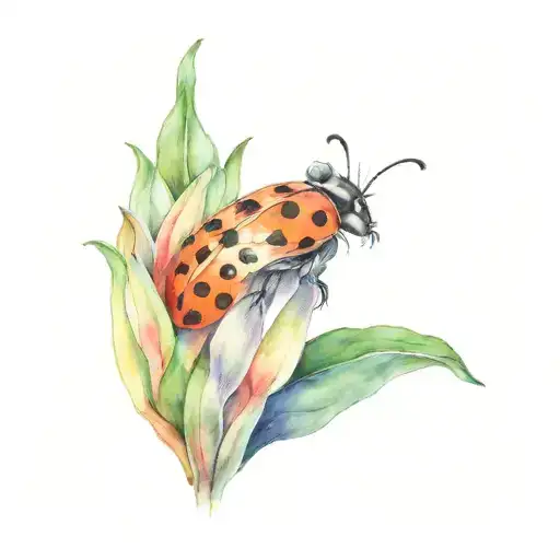 Fox Moon Lily Lady Bug