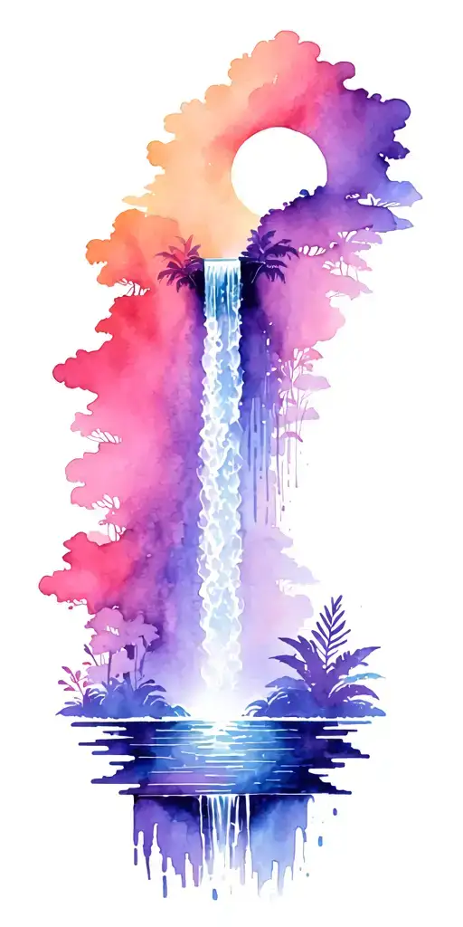 Waterfall In The Jungle