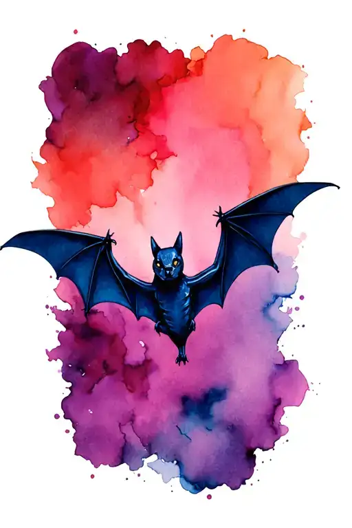 Bat Flying