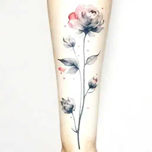 Red And Black Colored Forearm