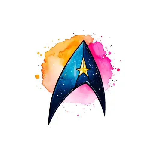 Gamer And Star Trek Related Tattoo Design