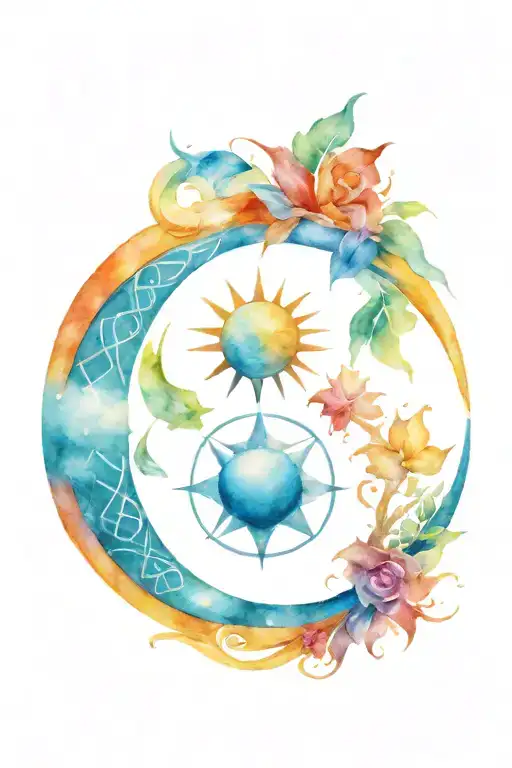 Celtic Sun And Moon That Represents The Loss Of A Child