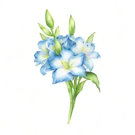 Carnations Gladiolus Narcissus And Lily Of The Valley Bouquet